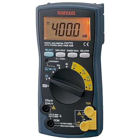 Sanwa Digital Multimeter with Backlight & Temperature Measurement CD772